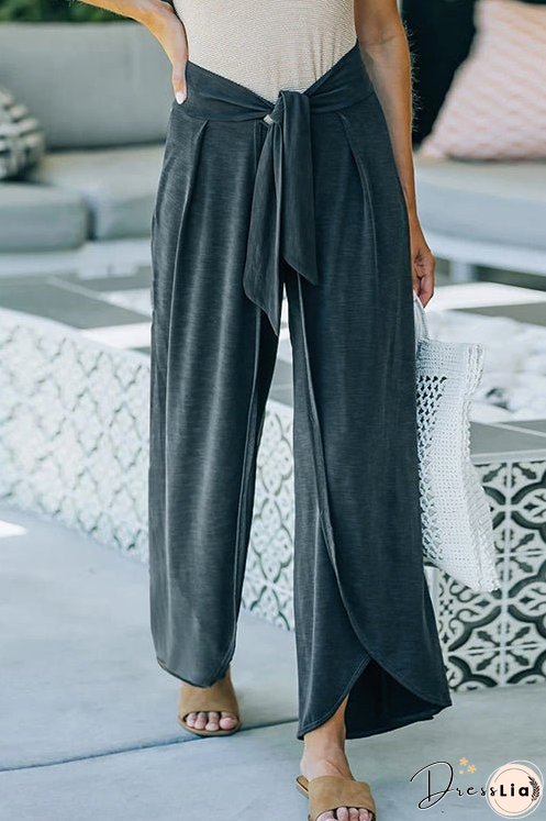 Meridress Tie Knot Waist Wide Leg Pants