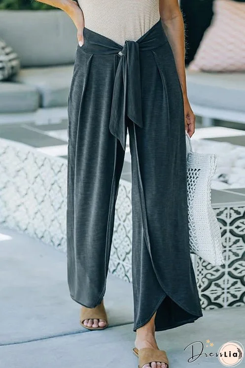Meridress Tie Knot Waist Wide Leg Pants