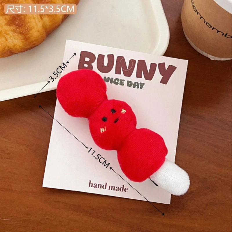 Cute Potatoes Tomato Plush Bag Pendant Hair Clip