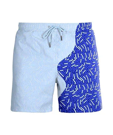 Fingerprint Sapphire Color Changing Swim Trunks Shorts