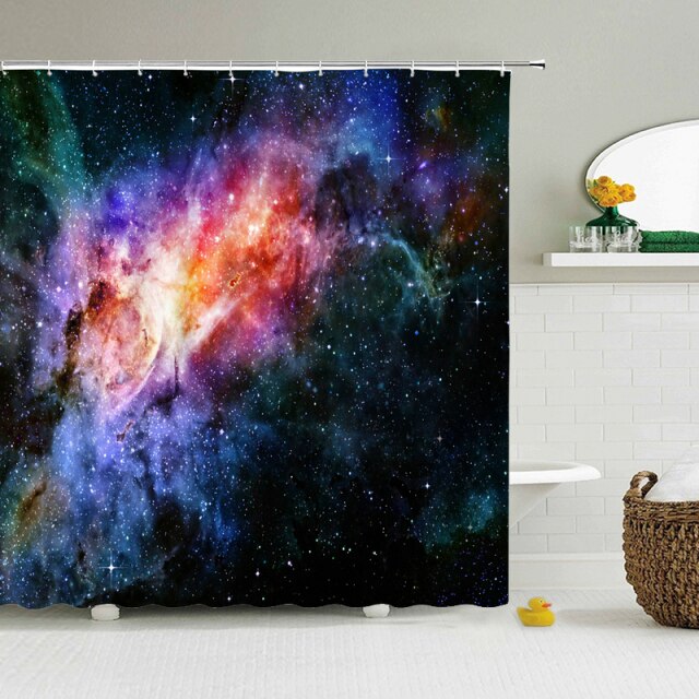 

Shower Curtain – Earth Universe Starry Sky-180*180cm, 501 Original