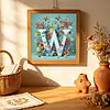 Butterfly Flower W 5D Partial Drill DIY Diamond Painting Kit 30*30cm