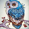 Cartoon Owl   | Full Round Diamond Painting Kits