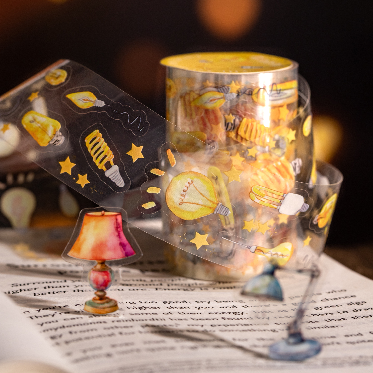 PET 테이프 - 30mm*200cm 빛 이야기 시리즈 빈티지 별빛 풍경