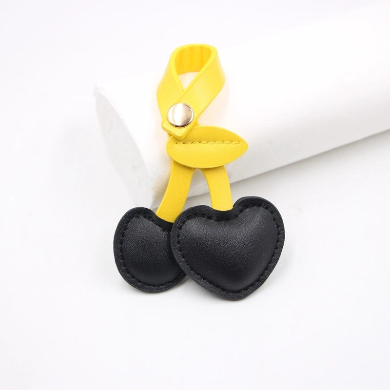 Pastoral Style Cherry Leather Bag High-end Pendant Cherry Retro Bag Keychain Hanging Ornaments