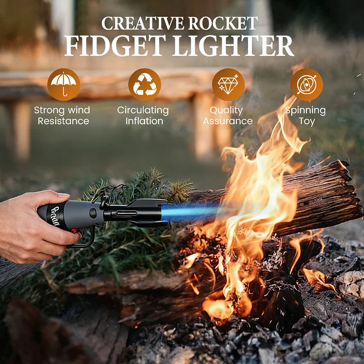 🚀 Creative Rocket Fidget Lighter