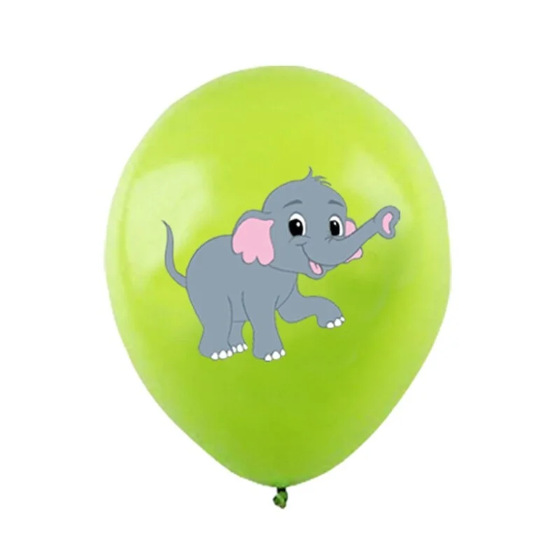 10pcs Jungle Animal Balloons 12inch Latex Balloon Helium Air Globos Kids Safari Birthday Party Decoration Baby Shower Supplies