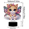 Schmetterling Katze Nachtlicht doppelseitig - 5d DIY Bastellampe