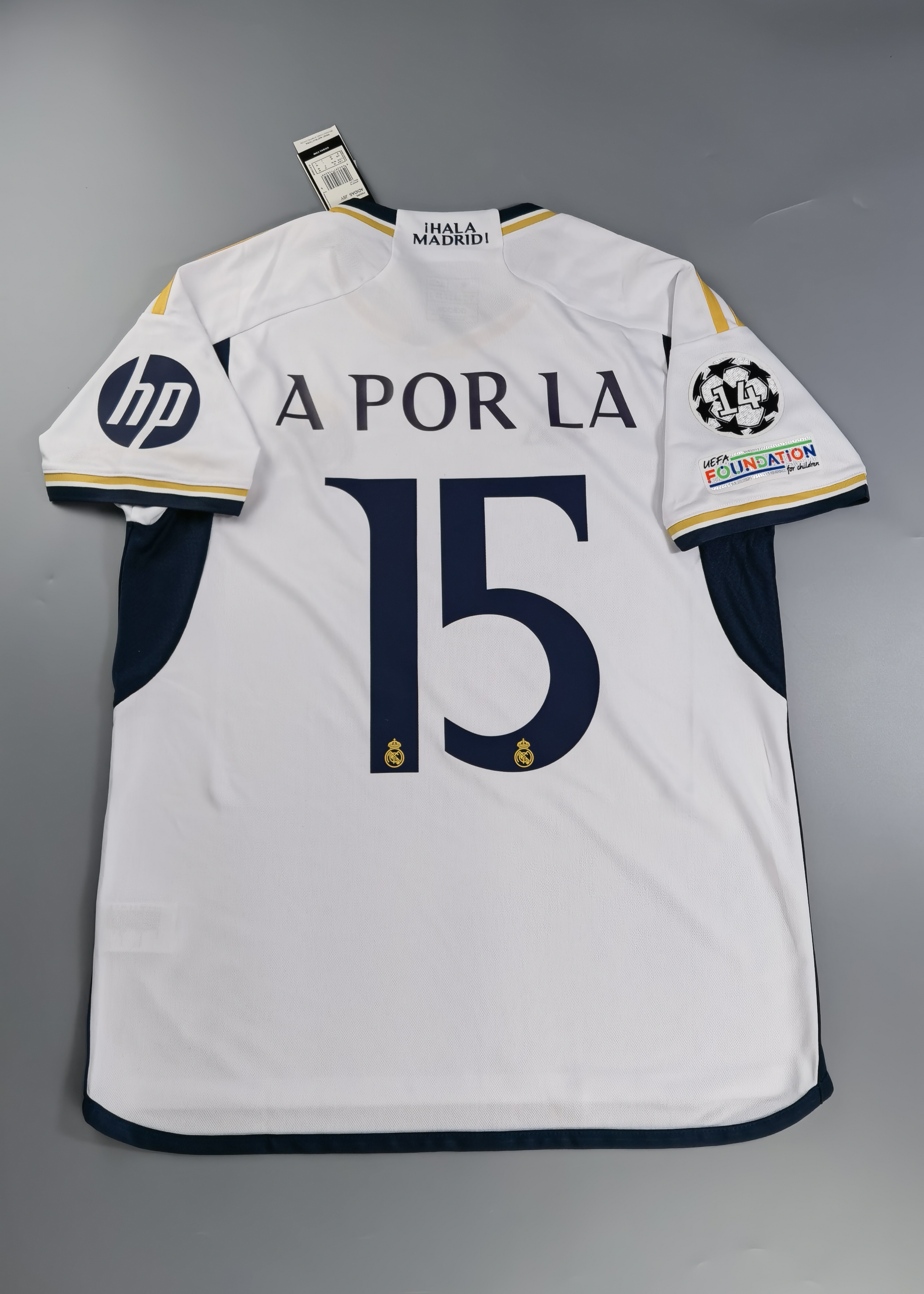 2023-2024 Real Madrid Home A POR LA #15+UCL Football Shirt 1:1 Thai Quality