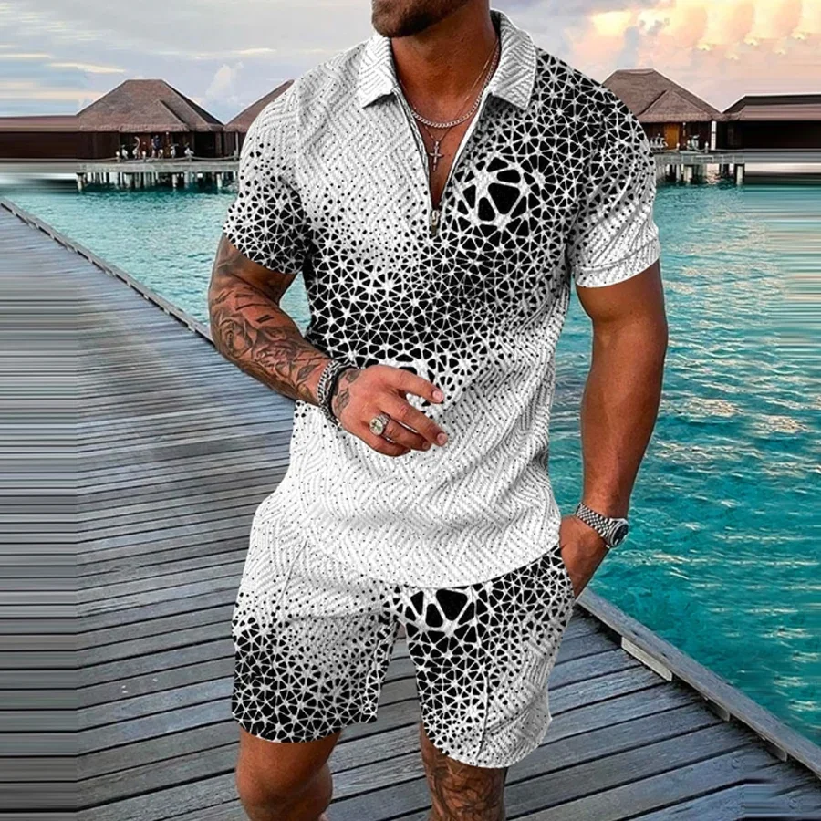 Men's Casual Print Fashion Suit