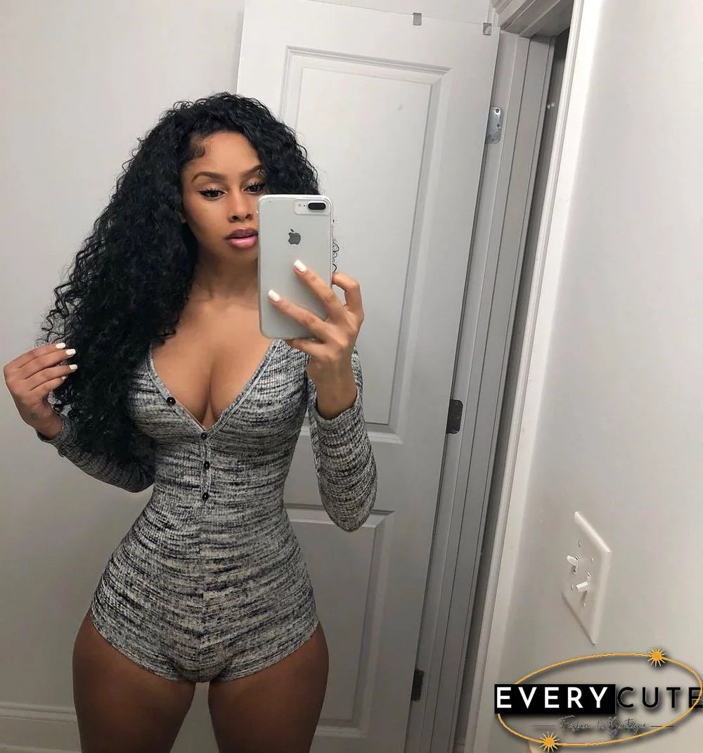 Casual Long-sleeved Slimming Breathable Lift Hip Romper