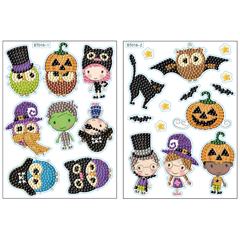 

2pcs Halloween - 5D DIY Craft Sticker, 501 Original