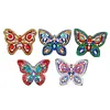 5pcs DIY Full Drill Diamond Paintng Special-shaped Butterfly Keychains Kit