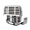 12V Stainless Steel Ships Horn with Base Bracket Marine Snail Electric Horns Waterproof Super Loud Car Horns for Speedboat Sailboats Yachts Car