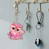 6Pcs DIY Diamond Painting Owl Keychain