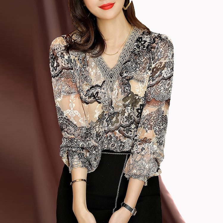 Champagne Printed Casual Shift Shirts & Tops