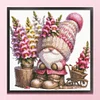 (US Only)Gnome Design DIY Bead Embroidery Kit 40x39cm 9CT Cross Stitch Kit for Home Decor