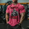 Reaper Gym Printed Washed T-shirt by Inlyline