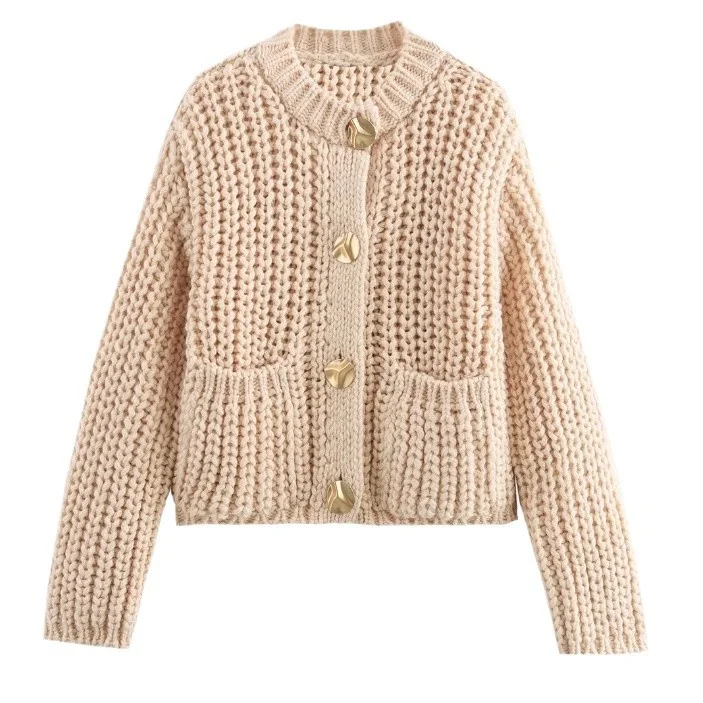 Nigikala Nigikala Women's Clothing INS Burst Lazy Fashion Casual Knitted Cardigan Sweater