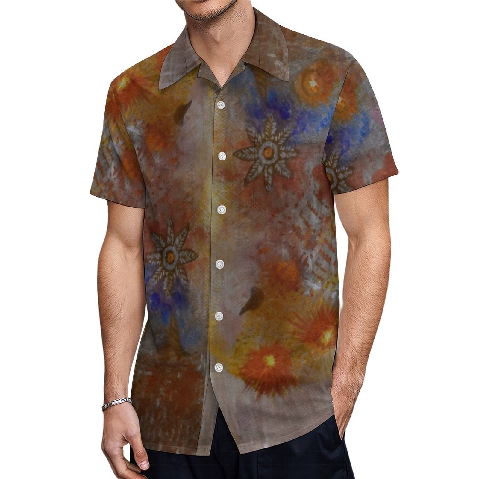 Bees Dream By Ramona Walach Hawaiian Shirt Mens Button Down Plus Size Tropical Hawaii Beach Shirts