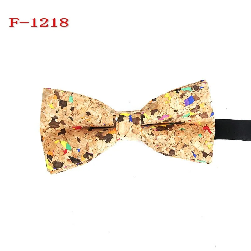 New Bow Tie Male Cork Bow Ties Creative Wood Grain Bow Tie Wedding Groom Host Bowtie Gifts for Men Business Men's Accessories