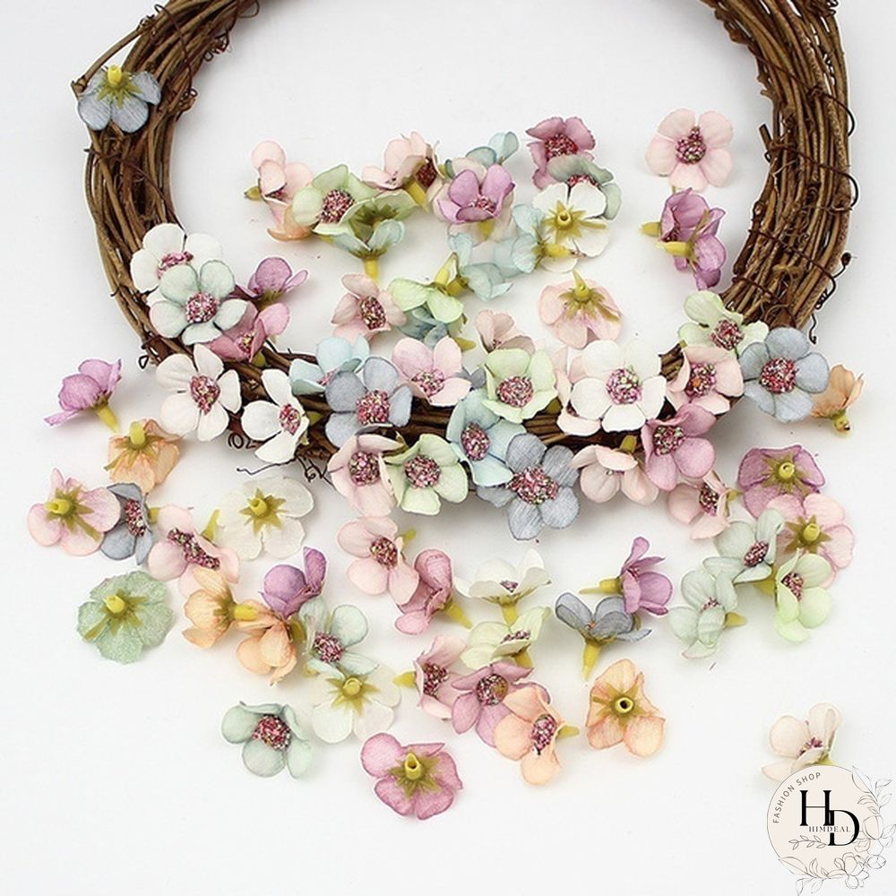 50/100pcs Multicolor Daisy Flower Head Mini Silk Artificial Flower For Wedding Engagement Party Home Decor DIY Garland Headdress