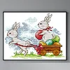Bunny Easter - 14CT Stamped Cross Stitch 18*15cm/7.09*5.91in(Brand)