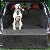 SUV Cargo Liner for Dogs, Waterproof Pet Cargo Cover Dog Seat Cover Mat for SUVs Sedans Vans with Bumper Flap Protector, Non-Slip, Large Size Universal Fit, Black