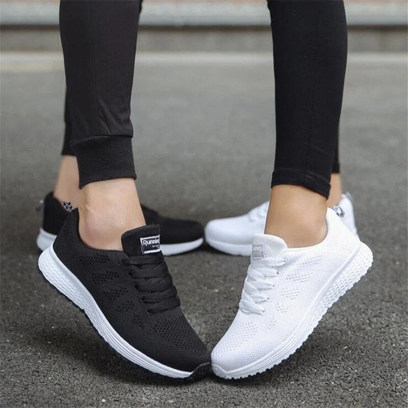 Woman Casual Shoes Breathable Sneakers Women 2019 New Arrivals Fashion Mesh Sneakers Shoes Women Plus Size 35-44