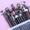 20PCS Adorable 0.5mm Black Gel Pen School Opens Season Student Office Cute Stationery