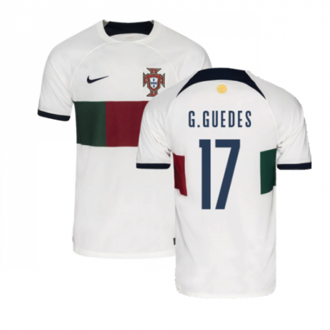 Portugal Gonçalo Guedes 17 Away Shirt Kit World Cup 2022