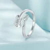  Guitar Shaped Ring 925 Sterling Silver