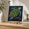 DIY Pre-Framed Turtle Button Art Canvas Kit