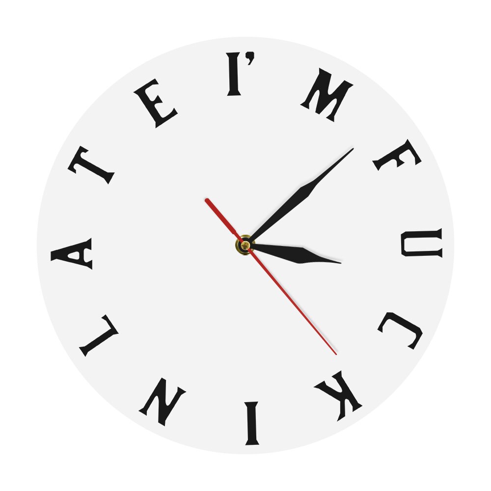

I\\\\\\\ m Late - Frameless Acrylic Wall Clock, 501 Original