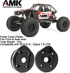 AMK 1/10 Capra Brass Counter Weight Axle Housing Black Coating for Axial Capra RC Crawler 1/10 SCX10 III Capra Unlimited Trail Buggy UTB10 RTR 1.9 4WS Upgrade Part (E- 3-in-1 Capra Brass Part)