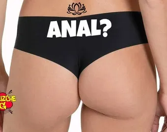 Anal Sex Panties, Anal Slut , Sexy Fun Funny Boyshort Booty Panty, Womens  Underwear, I Love Anal Panties, Mature Lingerie, Hotwife Clothing