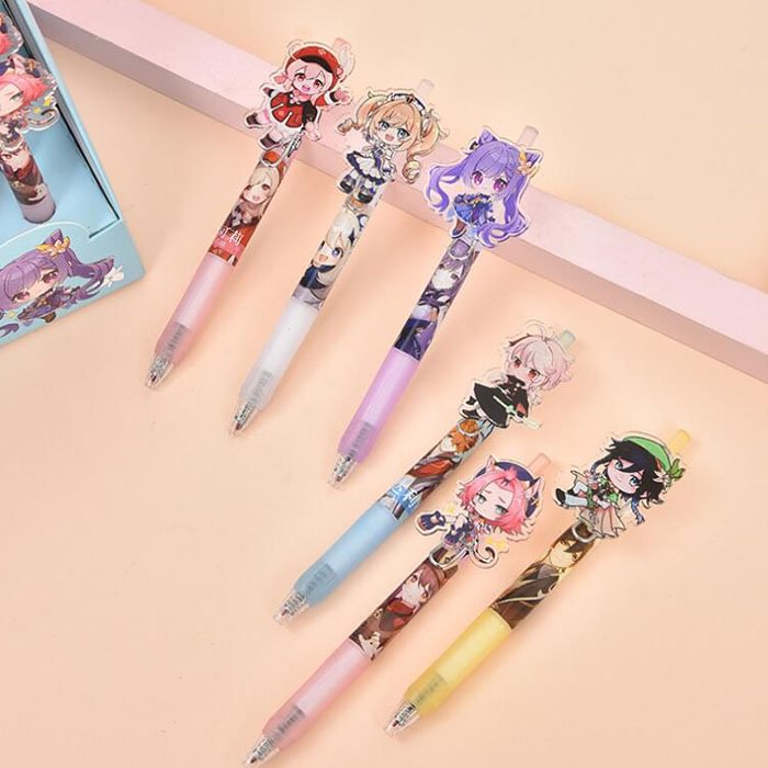 Genshin Gel Pen Cute 0.5mm Black