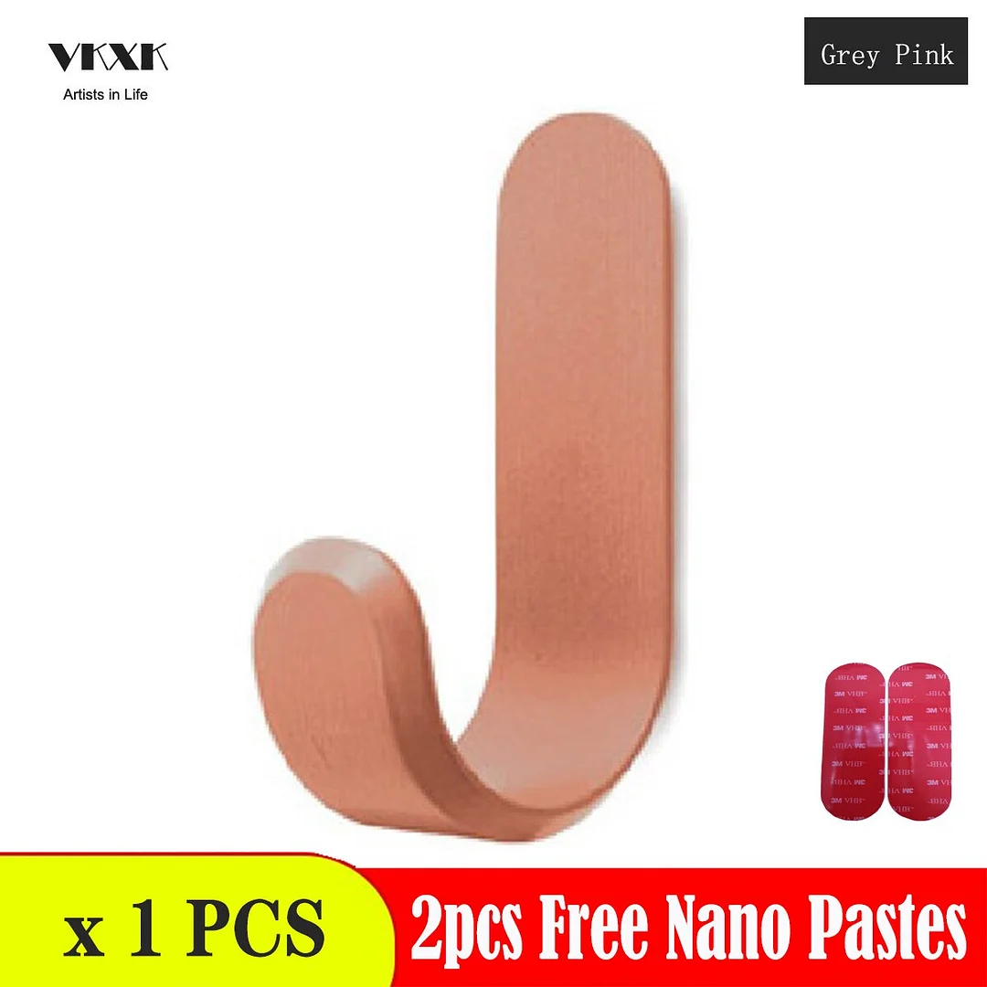 Nail free J-shaped decorative umbrella handle hook children's room clothes hat rack