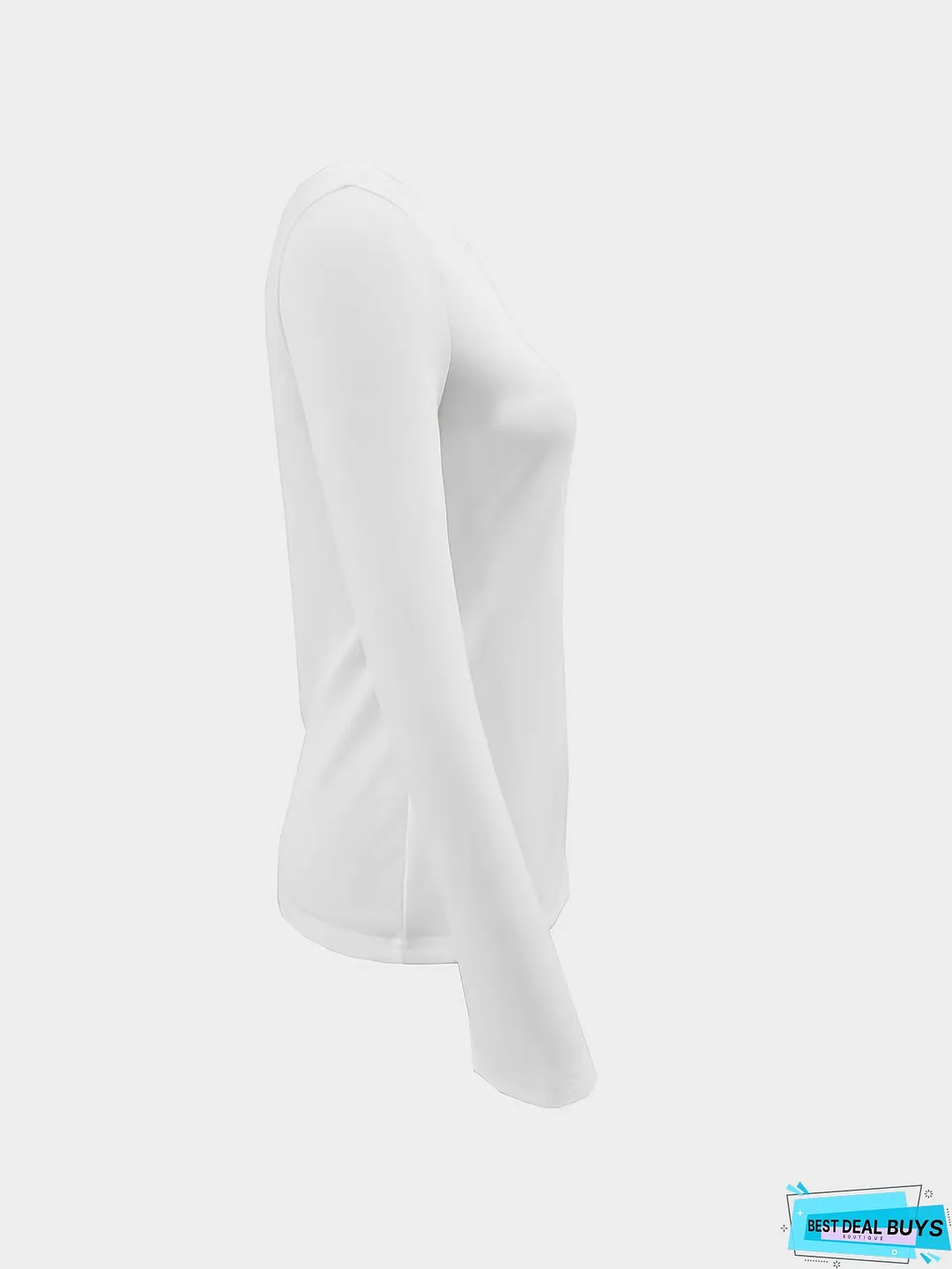 Cold Shoulder Slit Cuff T-Shirt, Casual Long Sleeve Top For Spring & Fall, Women's Clothing