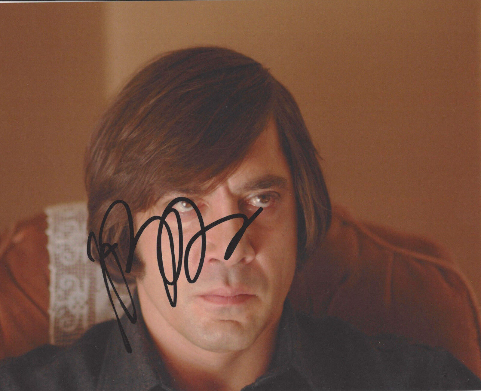 JAVIER BARDEM SIGNED AUTHENTIC 'NO COUNTRY FOR OLD MEN' 8X10 Photo Poster painting w/COA ACTOR