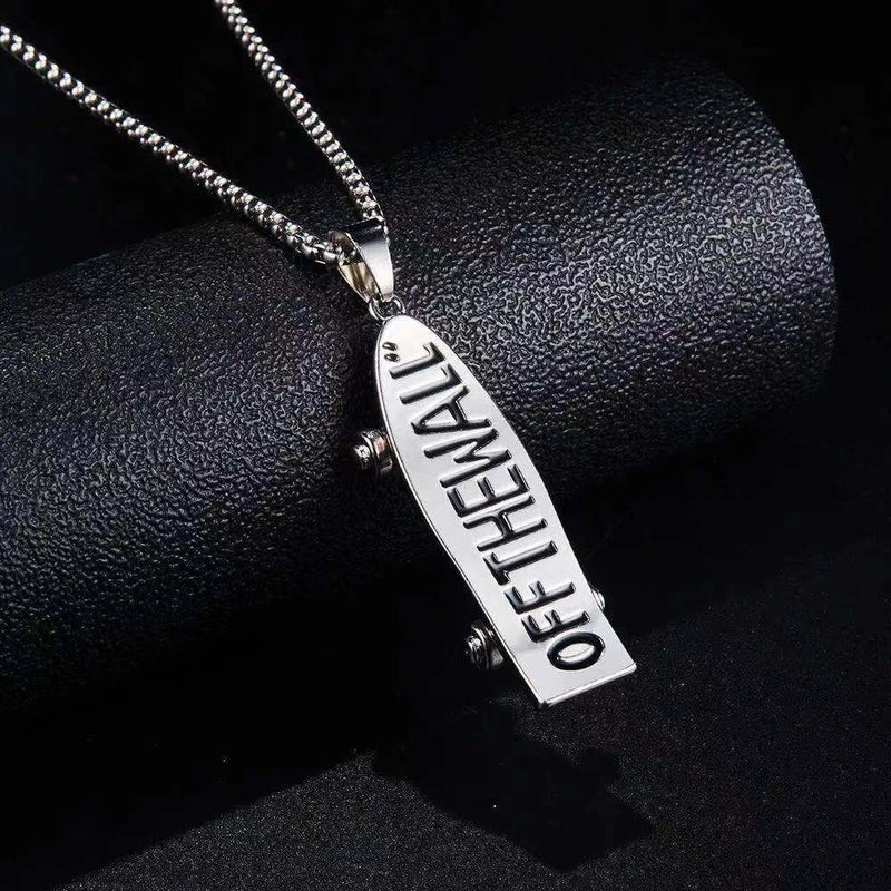 Hip-Hop Vintage Style Animal Letter Alloy Titanium Steel Plating Men’s Pendant Necklace Men Pendant Necklaces