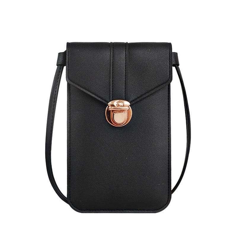 Ladies Touch Screen Cell Phone Purse Smartphone Wallet PU Leather Shoulder Strap Handbag Women Bag Fashion mobile wallet 2020