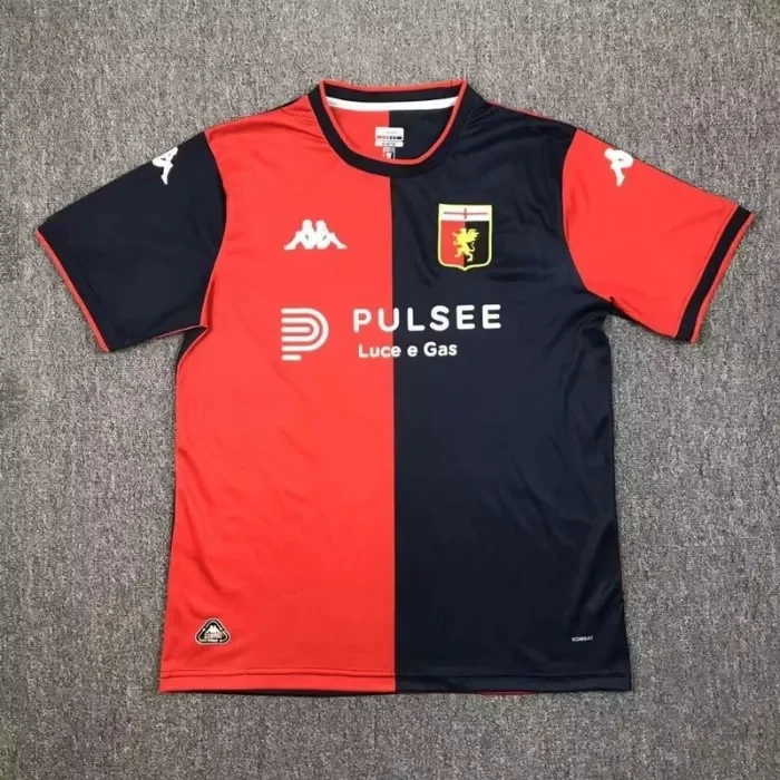 Fan Version 2024-2025 Genoa Home(Advertisement Version) Soccer Jersey