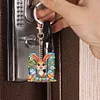 (US Only)PET Double Sided Special Shaped Easter Alphabet DIY Diamond Painting Keychain