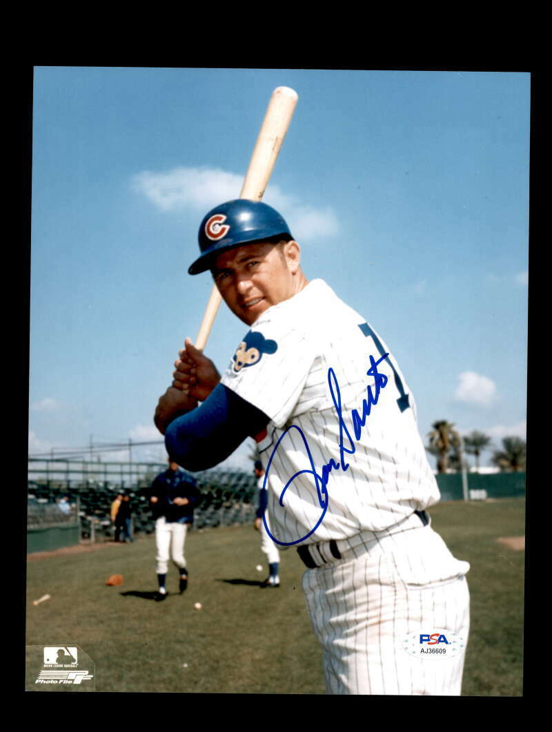 Ron Santo PSA DNA Coa Signed 8x10 Photo Poster painting Cubs Autograph