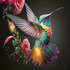 Hummingbird Flower - Full Round Diamond Painting 30*30cm