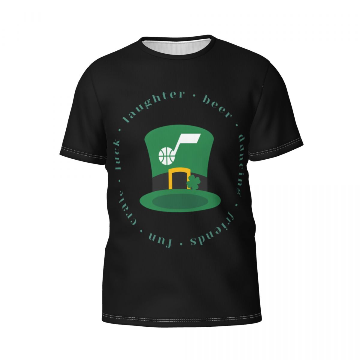 Utah Jazz Green Lucky St Patrick's Day Men's T-Shirt