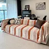🛋️ COUVERTURE DE CANAP&Eacute; EN CHENILLE &Agrave; RAYURES &ndash; PROTECTION & &Eacute;L&Eacute;GANCE!