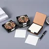 Animals Leather Diamond Art Note Box with 160 Sheets of Paper for DIY Art Craft