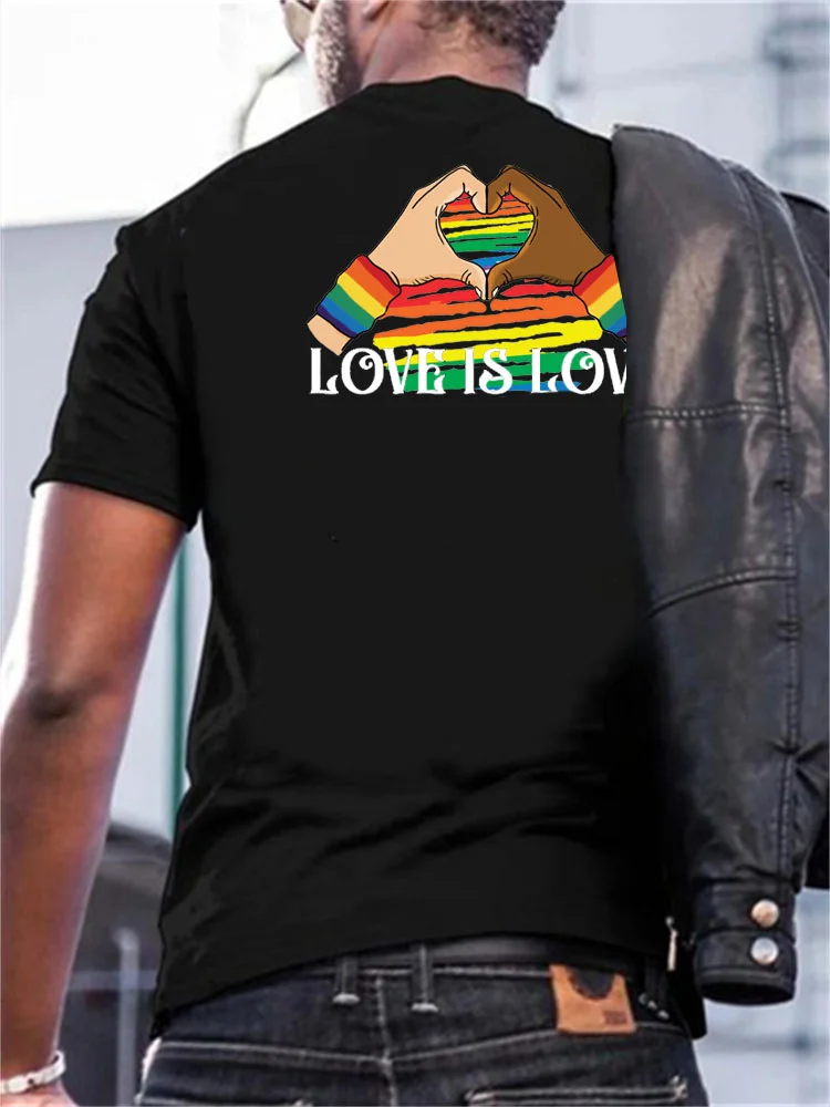 LGBT Heart Rainbow T Shirt